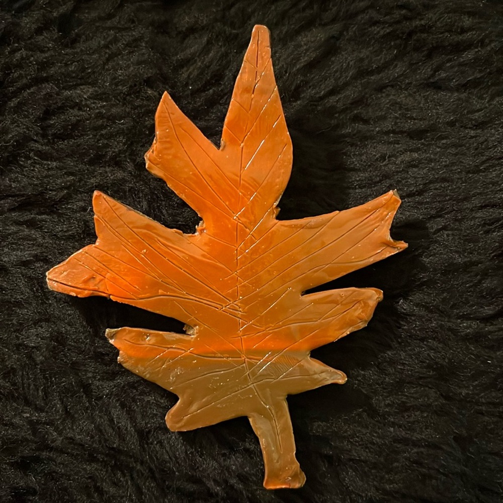 Impactful Colorful One of a Kind Handmade Bohemian Leaf Pendant/Pin/Brooch